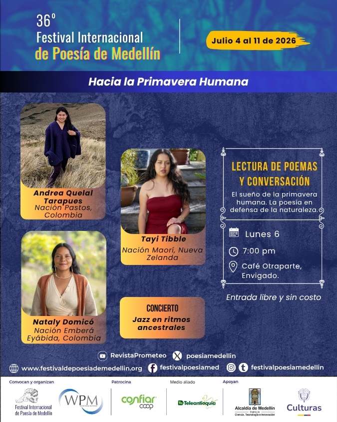 Lectura de poemas y conversación.