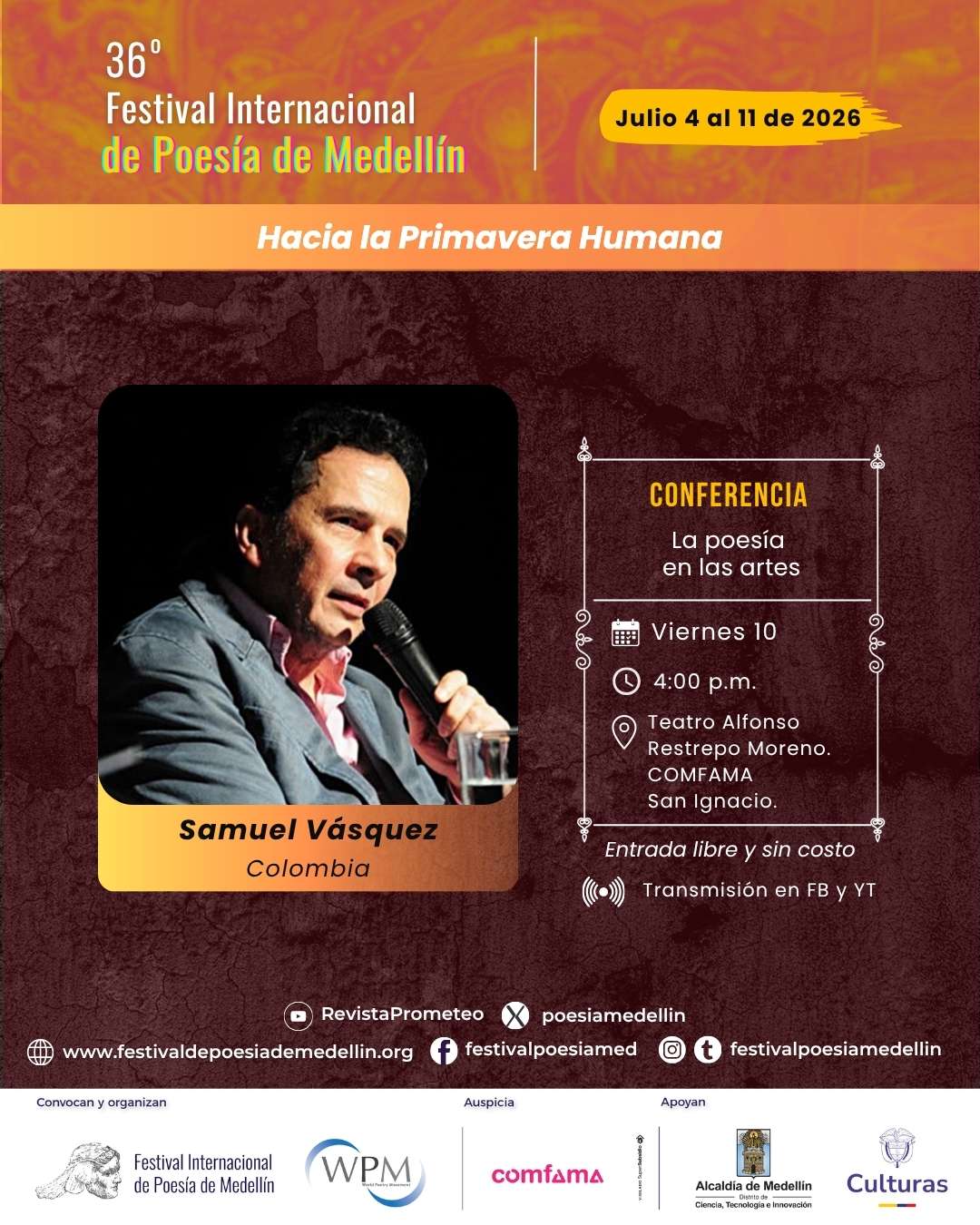 La poesía en las artes.