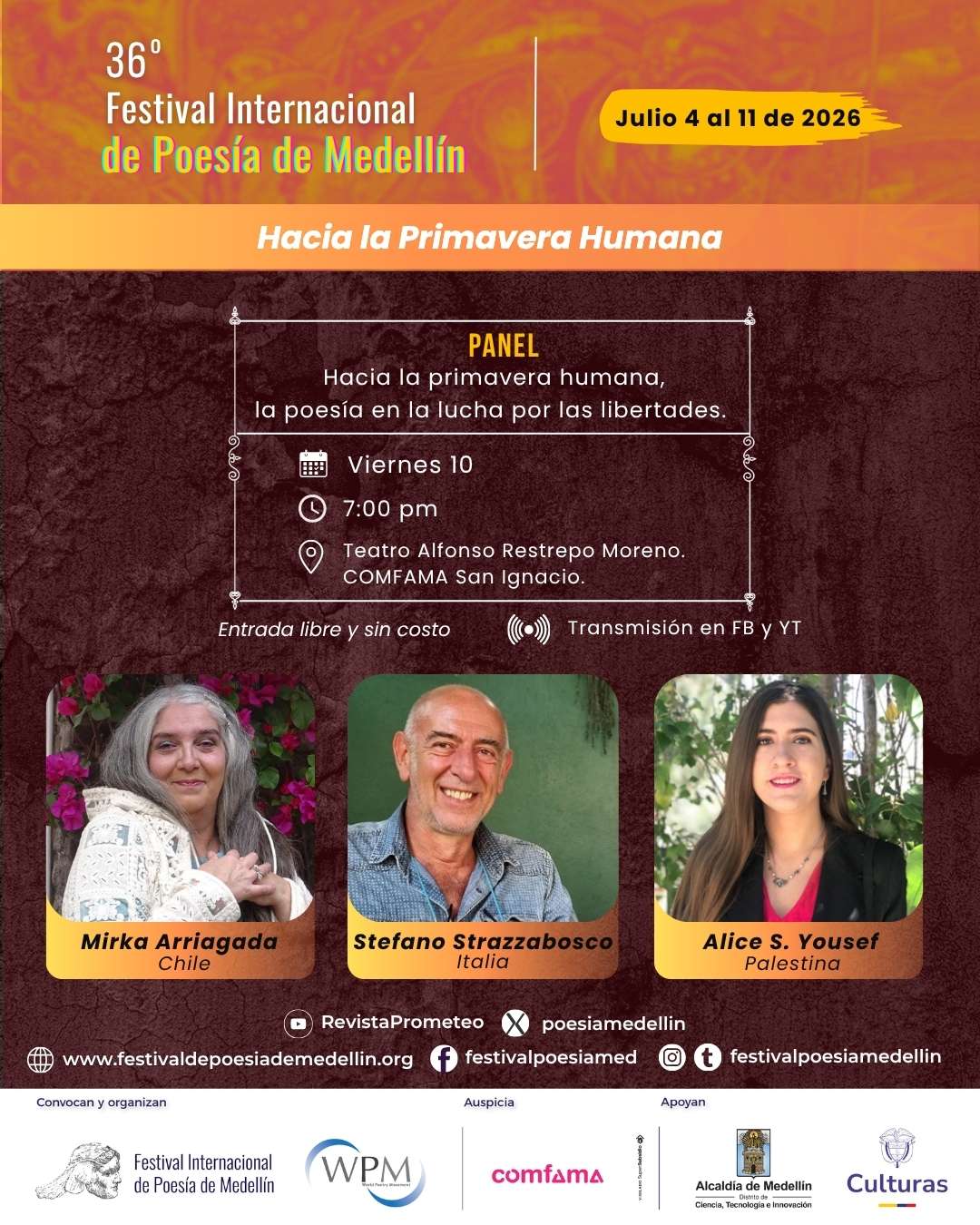 Hacia la primavera humana, la poesía en la lucha por las libertades.