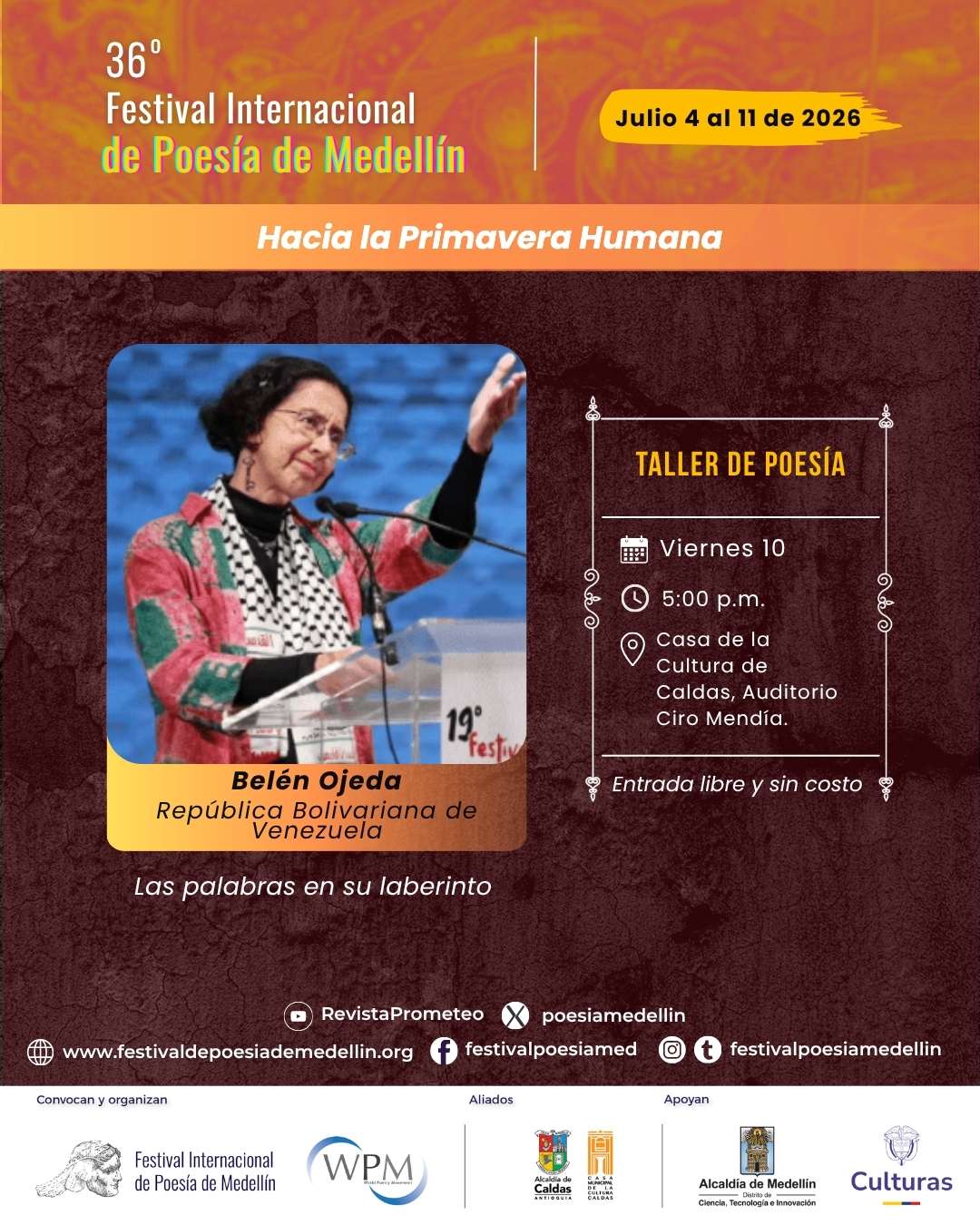 Las palabras en su laberinto.